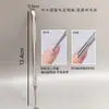 Empujador de Acero Biselado para Manicura Doble Cara Cabeza Biselada Redonda Tenedor para Cutícula Pala para Cutícula de Acero Inoxidable Herramienta Especial para Pre-Procesamiento