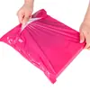 Bolsas de mensajería impermeables rojas, bolsas de embalaje logístico hechas a medida, bolsas de plástico grueso de colores para embalaje al por mayor