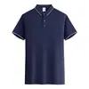 Camisa Polo Respirável de Seda de Gelo de Secagem Rápida com Manga Curta para o Verão, Adequada para Homens e Mulheres, Roupa de Trabalho Corporativa para Eventos de Team Building