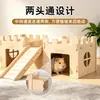 Castillo para cobayas, villa para conejos, casa para cobayas estilo castillo, nuevo producto transfronterizo, jaula para cobayas, nido para cobayas, villa para cobayas