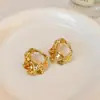 Pendientes Redondos Espirales Retorcidos Exagerados con un Toque de Lujo Ligero y de Alta Gama, Pendientes Versátiles y Elegantes con un Diseño Único