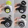 Cámara Digital Micro SLR Cubierta Protectora contra el Polvo para Zapata Flash Felpa de Dibujos Animados Cerdas Negro Verde Piel Cubierta para Zapata Flash Vapor