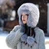 Invierno Nuevo Gorro Lei Feng con forro polar Engrosado para Exteriores a Prueba de Frío Gorro para Niños Sensación Avanzada Felpa Cálido Protección para las Orejas