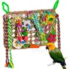 Juguetes para Masticar Loros, Suministros para Pájaros, Red Acuática, Lufa, Estrella de Cinco Puntas, Tubo Trenzado de Papel de Seda, Juguetes para Masticar, Red para Trepar