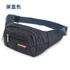 Nueva riñonera con logo personalizado coreana casual de lona bandolera para hombre deportes al aire libre multicapa bolsa de pecho al por mayor