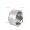 Tapa de tubería de acero inoxidable 304 paso recto DN15-DN100 tapón de rosca interior grado industrial válvula accesorios para caldera