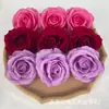 Cabeças de Flores de Rosa de Veludo Artificial 10cm Flores de Rosa DIY Buquê para Salão de Casamento Decoração de Parede de Flores Transfronteiriça