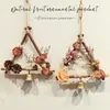 Sinos de Vento Criativos de Parede, Materiais para Jardim de Infância, Decorações Penduradas Feitas à Mão, Flores Secas Naturais, Enfeites de Pinha Pendurados, Decorações de Parede para Casa