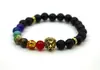 AliExpress venda quente universo galáxia Sistema Solar oito planetas pulseira estrela guardiã contas de pedra natural pulseira para mulheres