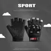 Guantes de Senderismo para Niños Medio Dedo Montañismo Verano Elásticos Antideslizantes Resistentes al Desgaste Ciclismo Barra Horizontal Patinaje Rodante Transpirables