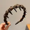 Faixa de Cabeça Floral Dentada Doce para Mulheres, Uso Diário ao Ar Livre, Faixa de Cabelo com Fita Superior de Caveira Alta, Prendedor de Cabelo Integrado, Acessório de Cabelo