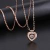 Collar de amor de plata esterlina s999 Di Feng para mujer ins temperamento de verano cadena inteligente para clavícula lujo ligero Joyería de red al por mayor