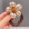 Faixa de Cabelo Flor Color Café Leite Headband para Mulheres no Outono e Inverno Elástico de Cabelo Infantil Alta Elasticidade e Durabilidade Sem Danificar o Cabelo