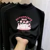 Top Básico de Manga Larga Casual De Rong para Niños Colección Otoño/Invierno 2026 Nuevo Top de Otoño para Niñas con Cuello Semi-Alto