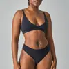 Calcinha e Sutiã Finos Sem Costura Transfronteiriços Femininos com Sutiã Triângulo Elástico Macio Sem Aro e Conjunto de Lingerie
