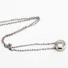 Atacado do Fabricante Europeu e Americano Simples e Moderno Aço Inoxidável 304 11mm Pingente de Colar Personalizado com Diamante Único Corrente da Clavícula Venda Quente