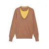 Ropa de Mujer al por Mayor Transfronteriza Estilo Europeo y Americano 2026 Primavera Nueva Moda Casual de Manga Larga Cuello Redondo Tejido