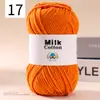 Ovillo de Hilo de Algodón Leche de 5 Hebras DIY Suéter para Muñeca Bufanda Sombrero Hilo de Algodón Algodón Material Transparente Fabricante de Hilo Venta al por Mayor