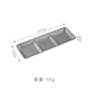 Plato de Acero Inoxidable 304 Estilo Coreano para Salsa para Barbacoa, Plato para Salsa para Dip, Plato para Salsa de Condimento para Hot Pot, Plato Pequeño con Dos o Tres Compartimentos