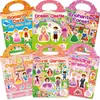 Amazon Pegatinas de Gel para Niñas Dibujos Animados DIY Reutilizables Pegatinas 3D Tridimensionales Juguetes Educativos para Niños de 3 a 6 Años