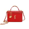 Bolsa de mão estilo Chanel 2026 novo modelo padrão diamante corrente de bolinhas douradas bolsa para mulheres versátil transversal mini bolsa de maquiagem