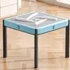 Nueva máquina de mahjong de montaña rusa totalmente automática y silenciosa, mesa de comedor y mahjong de doble plegado, mesa de mahjong pequeña todo en uno para salas de juegos en casa
