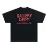 Camiseta Vintage de Calle con Estampado de Galería, Camiseta de Moda con Estampado de Letras, Camiseta Casual de Cuello Redondo, Top de Marca de Verano