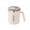 Caneca de aço inoxidável 304 com tampa para escritório, copo portátil para café, camada dupla, copo anti-escaldante
