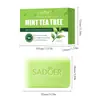 Todo Jabón Refrescante Calmante de Aceite Esencial de Árbol de Té y Menta SADER Jabón de Limpieza Profunda Comercio Exterior Venta al por Mayor Transfronteriza