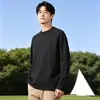 Algodón de Alta Calidad Estilo Pareja Otoño/Invierno Ropa Interior Cálida Amigable con la Piel Camiseta de Manga Larga Sudadera con Capucha de Forro Polar Integrada Capa Base Casual para Hombres y Mujeres