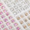 Net Celebrite Shi Yue Fideos Uña de Fondo Puntiagudo Broca Nueva Super Brillante Redonda Multicorte Cristal Apilado Broca Decoración de Uñas de Relleno
