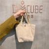 [En Stock] 910262 Bolso de Pana Artístico Portátil Casual Pequeño Bolso de Mano para Mujer Bolso de Tela Retro Bolso para el Almuerzo