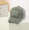 Nueva gorra de red BOSTON para niños 2024 sombrero de sol de verano para bebé gorra de moda combinable con todo letra 468