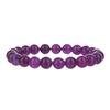 Pulsera Unisex Retro de Estilo Étnico con Cuentas de Cristal Exquisita Ojo de Tigre Cuarzo Rosa Ágata Negra Amatista Pulsera para Mujer