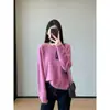 Deixa a pele super clara~ O processo escovado faz parecer super modelador, estilo solto, preguiçoso, roupa quente para mulheres, 2026 novo inverno H091815