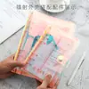 Caderno de Fichário Transparente Japonês Fresco A4A5A6 com 6 Furos Fechamento de Botão Shell Caderno Planejador Presente de Feriado