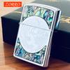 ZORRO Hong Kong ZORRO Marca Querosene Isqueiro Clássico Defumado Azul Cor Shell Series Presente Namorado Presente