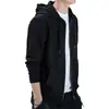 Chamarra tipo waffle para hombre con capucha, chamarra delgada para primavera y otoño, moda casual para hombres jóvenes, combina con todo