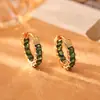 Pendientes Rojos de Zirconia Estilo Europeo y Americano, Diseño de Nicho, Pendientes de Moda para el Trabajo, Pendientes Retro Estilo Hong Kong Más Vendidos en Tiktok para Mujeres