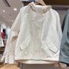 Sencillo Japonés 2024 Primavera Nuevo Ropa Exterior Holgada con Capucha para Mujer Casual Versátil Chaqueta de Moda Ropa Exterior Corta 465467