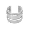 Pulsera de Apertura Chaozhou Street Beat Transfronteriza Europea y Americana Diseño de Personalidad de Moda Sentido Estilo Muy Simple Pulsera de Aleación para Mujer