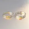 Anillos de Pareja de Plata Pura 9999 Laurel, Par de Anillos Abiertos de Lujo Ligero para Mujeres, Estilo de Nicho de Gama Alta, Nuevo Modelo 2026, Venta al por Mayor