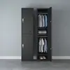 Taquilla de una puerta, Gabinete de metal, Taquilla para dormitorio de empleados con cerradura, Archivador, Armario de almacenamiento simple para oficina