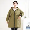 Delantal Unisex de Moda Repelente al Agua de Corte Holgado y Manga Larga para Uso en Exteriores, Bata Doméstica de Cocina a Prueba de Polvo, Ropa de Trabajo a Prueba de Aceite