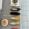 Sapatos de Salto Anabela Bico Fino Boca Rasa Simples para Mulheres, Novo Estilo Primavera 2026 Slip-On Sapatos de Vovó, Sapatos de Trabalho Estilo Coreano para Mulheres