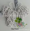 Novos Pingentes Decorativos Trançados de Vime e Rattan Suprimentos para Decoração de Natal Enfeites de Natal para Hotel Pequenas Decorações de Vime