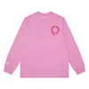 Versión Correcta Cro CH Algodón Puro de Alta Calidad Camiseta de Manga Larga Estampada para Hombre y Mujer Venta al por Mayor Artículos en Stock Venta al por Mayor Europea Americana Explosivo