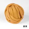 Lana islandesa súper gruesa tejida a mano DIY bola de hilo grueso núcleo relleno de hilo de algodón tira de hielo tira anticolisión bolsas de ganchillo cojines