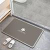 Alfombra de Piso para Inodoro Barro Diatomeo Inodoro Baño Alfombra Absorbente Entrada Secado Rápido Hogar Suave Antideslizante Alfombra para Pies
