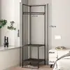 Cabide de Roupa de Chão Cabide de Roupa de Canto Quarto de Dormitório Quarto Interno Cabide de Casaco Estudante Vareta para Resfriamento de Roupas Doméstica